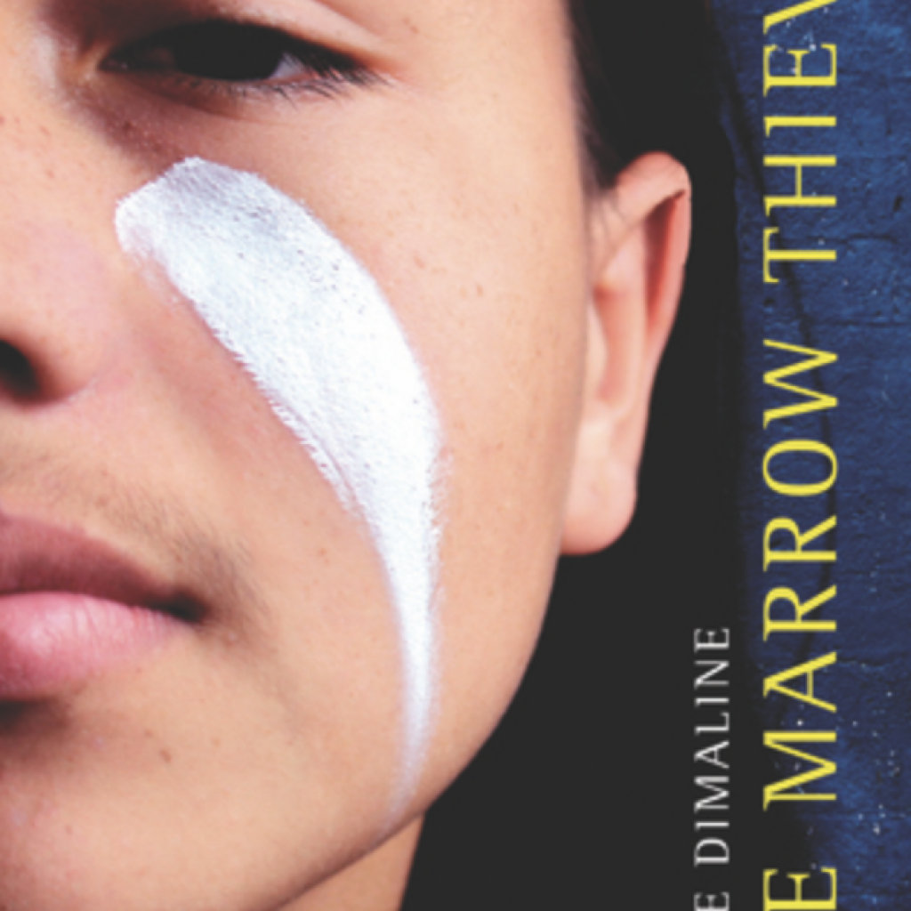 Book cover of The Marrow Thieves the travel book selection for North America