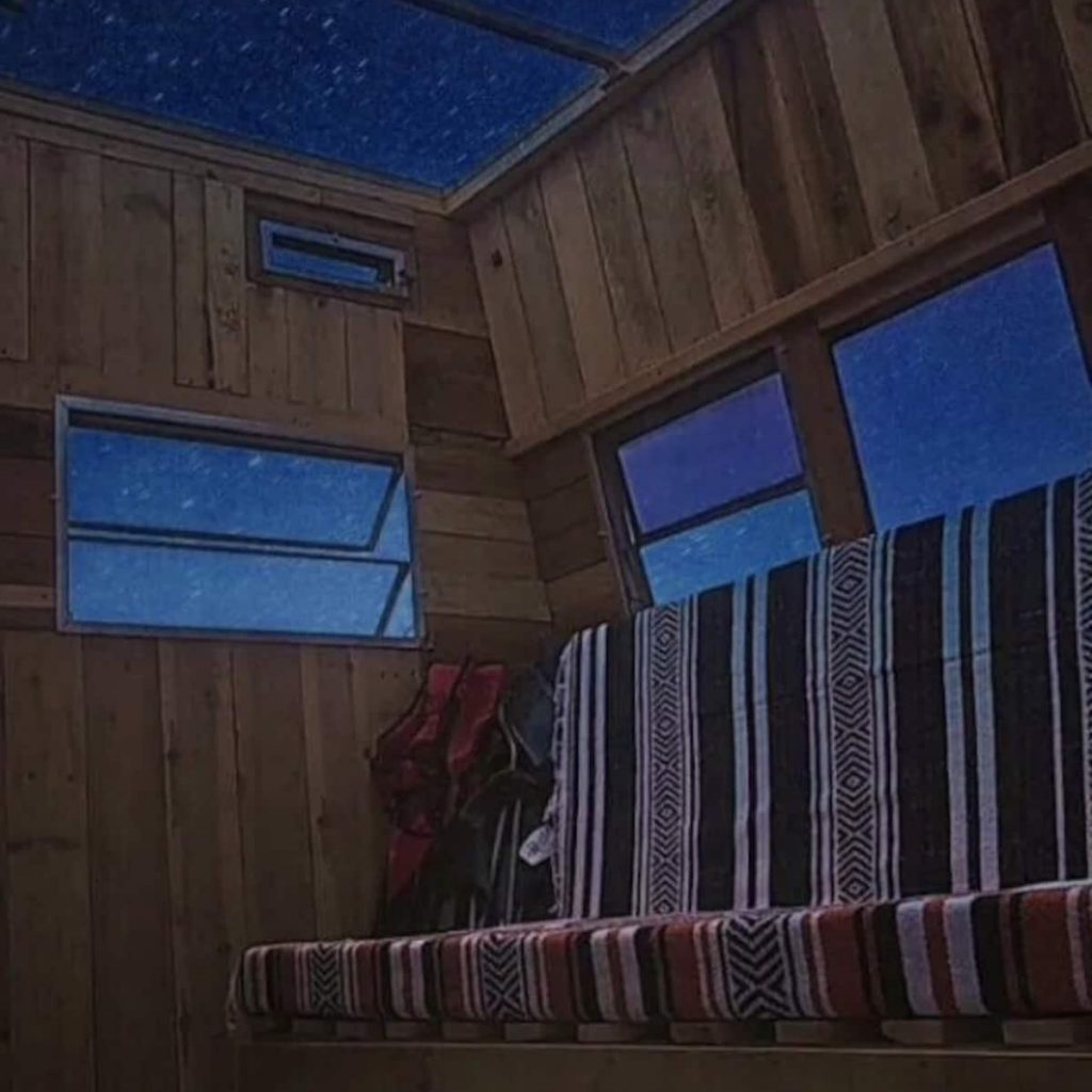 Glass ceiling stargazing trailer for road trip Airbnb near the grand canyon south rim